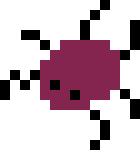 a pixel-art, caves of qud-style portrait of eggbug}
